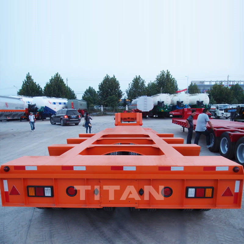 120T-150T Detachable Gooseneck Lowbed Trailer 