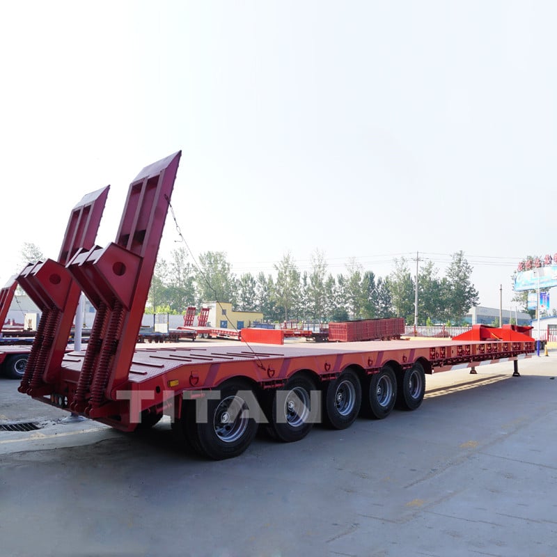 5 axles 130 tons low bed trailer