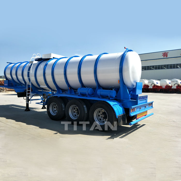 19m3 Tri-axle 98% sulfuric acid tanker semi trailer