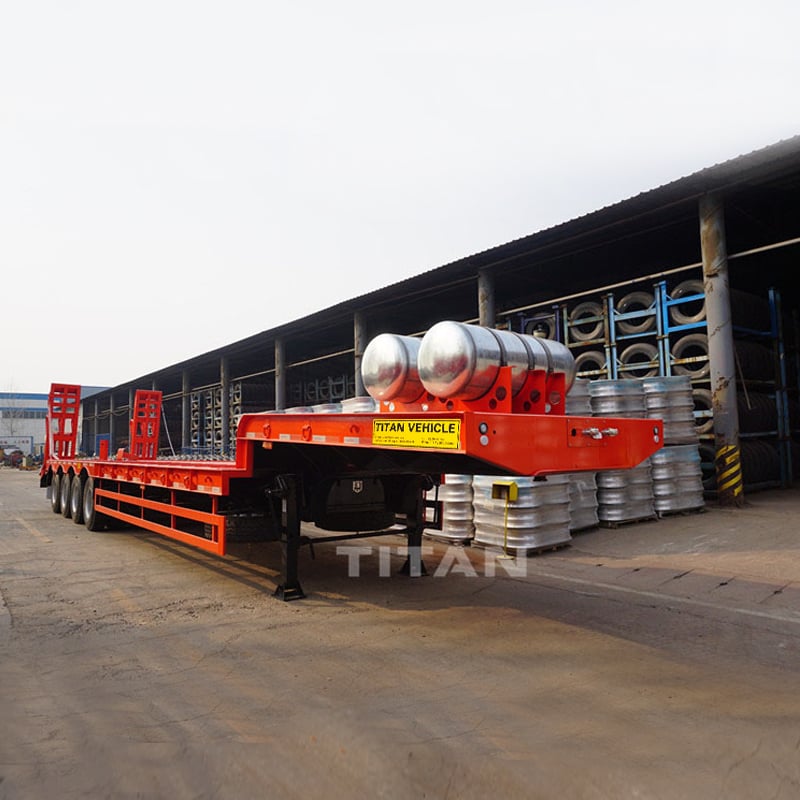  4 axle 120 ton low bed trailers 
