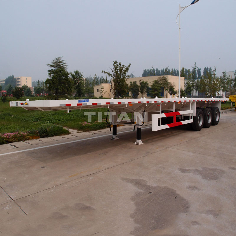 3 Axles semi flatbed trailers for sale 