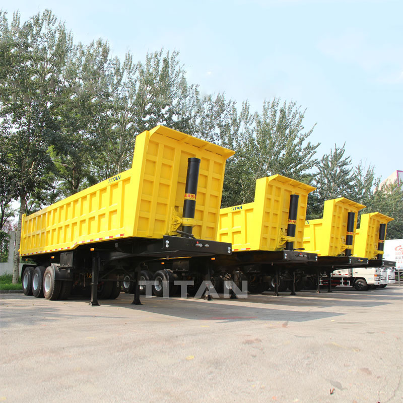 tri axle hydraulic tipping trailer