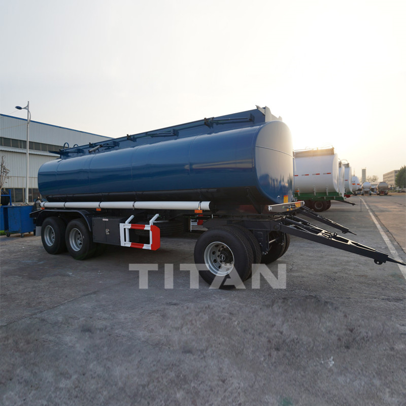 Fuel dolly drawbar tanker trailers