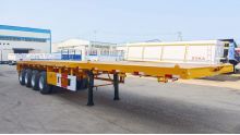 4 Axle 40 Ft Semi Truck Flatbed Trailer