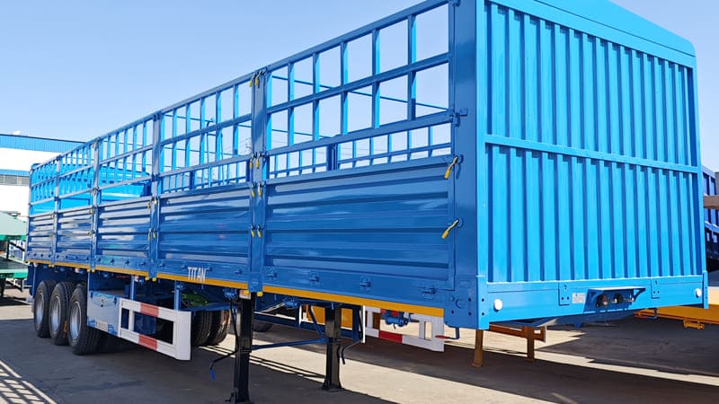 3 Axle Fence Cargo Semi Trailer