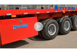3 axles 40ft flatbed trailer