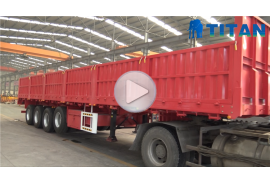 4 axle sidewall semi trailer