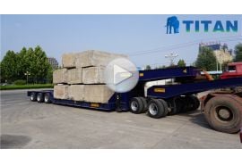 3 line 6 axle lowbed trailer