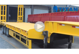 3 axle low loader trailer