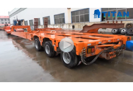 Extendable trailer for wind blade transport