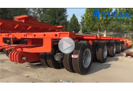 3 line 6 axles Lowbed Trailer with 2 line 4 axles dolly