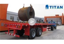 Bogie suspension flatbed trailer