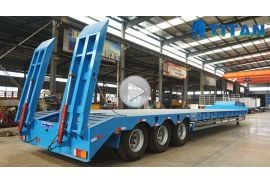 3 axle lowbed semi trailer