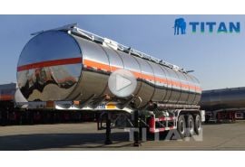 Stainless steel fuel tank trailer