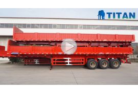 3 axle sidewall semi trailer