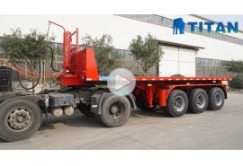 Flatbed tipper semi trailer