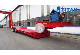 3 axle lowboy gooseneck trailer