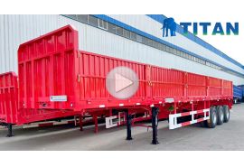 Tri axle drop side trailer