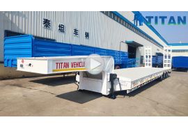 Tri Axle Low Bed Trailer 70 Tons