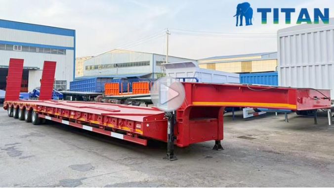 5 Axle Low Bed Truck Trailer