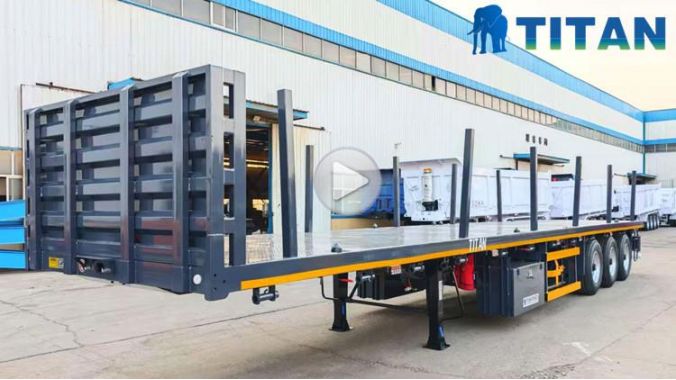 Flat Bed Trailer with Stake