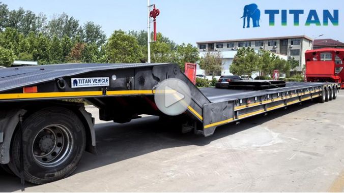Folding Goose Neck Lowbed Trailer
