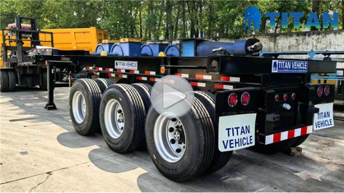 3 Axle Extendable Container Chassis Trailer